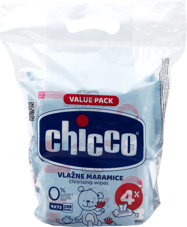 Vlažne maramice CHICCO 4x72kom