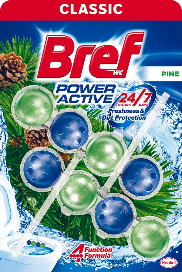 WC osveživač BREF Power Aktiv Pine 4 funkcije 2 x 50 gr