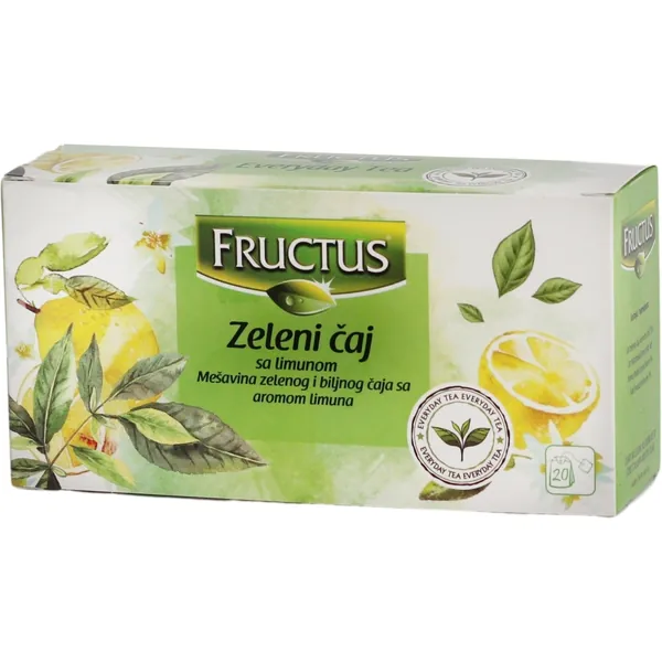 Zeleni čaj FRUCTUS sa limunom FV20-30g