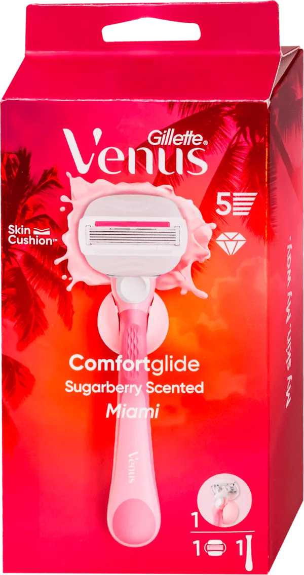 Ženski brijač GILLETTE VENUS Comfortglide Miami sa 5 oštrica 1kom